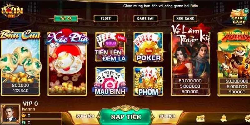 iwin chơi trên web